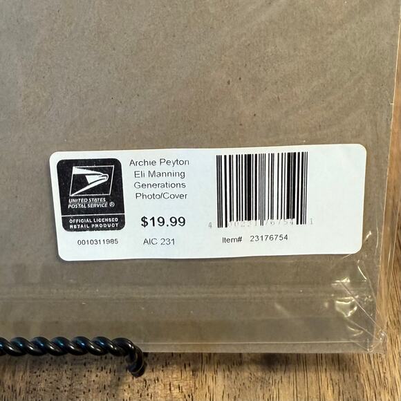 Mannings Generations NFL Football USPS First Day Of Issue Stamp Photo Mat 2006 - Picture 3 of 6